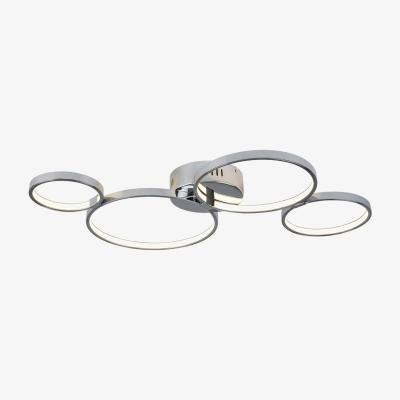 The Range Solexa Integrated LED Flush Ceiling Light Chrome - Chrome