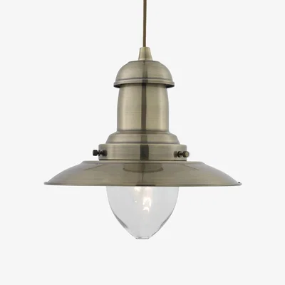 The Range Docklands Antique Brass Pendant - Antique