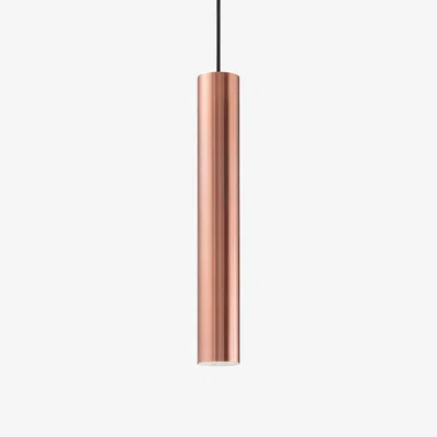 The Range Look 1 Light Slim Ceiling Pendant - Copper / 78.5cm