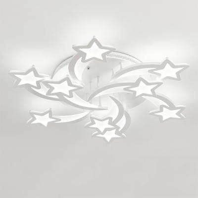 The Range Star LED Ceiling Light - White / 9 Lights, Cool White