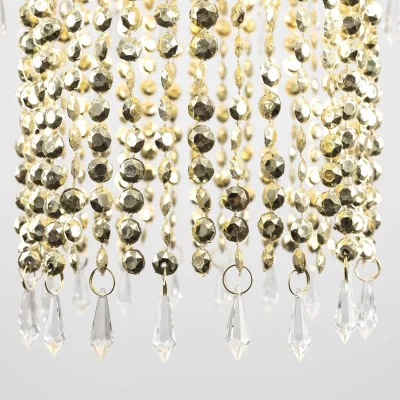 The Range Gold Jewel Acrylic Bead Ceiling Pendant Light Shade - Gold