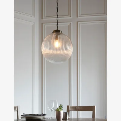 Rose & Grey Byron Pendant Light Large