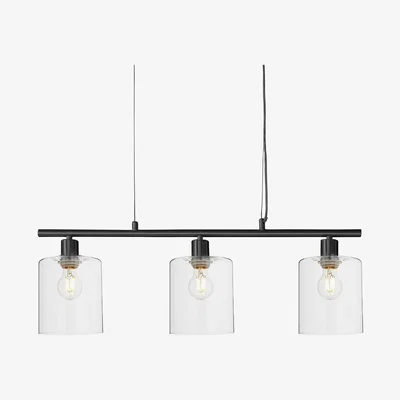 Sofa.com Elton three light ceiling pendant in Black - sofa.com