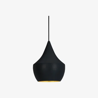 Sofa.com Tom Dixon Beat Fat 1 Light Pendant in Black - sofa.com