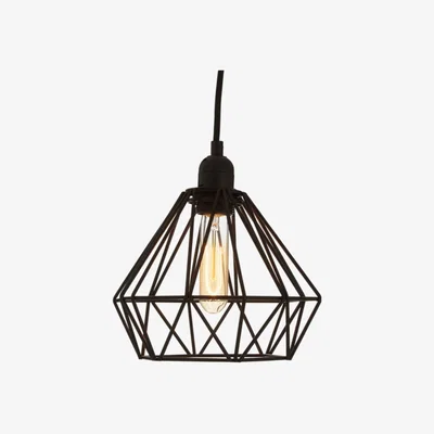 Teddy Beau Teddy's Collection Bodhi Wire Black Pendant Light