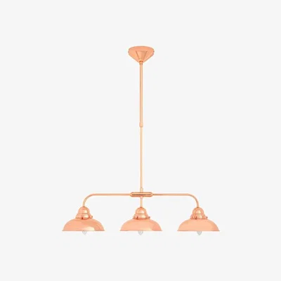 Teddy Beau Teddy's Collection Jude 3 Shades Copper Finish Pendant Light