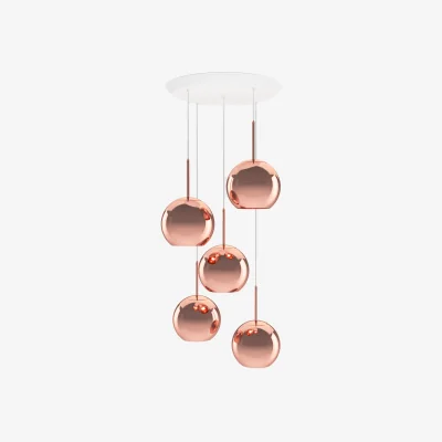Tom Dixon Copper Round Pendant System