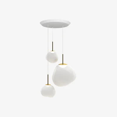 Tom Dixon Melt Opal Trio-Round Pendant System