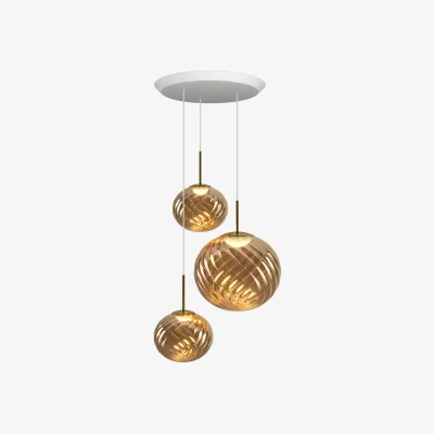 Tom Dixon Whirl Trio-Round Pendant System