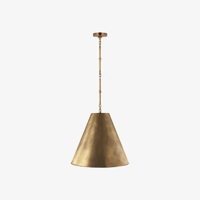 Tobias Oliver Visual Comfort | Goodman Medium Hanging Light | Antique Brass