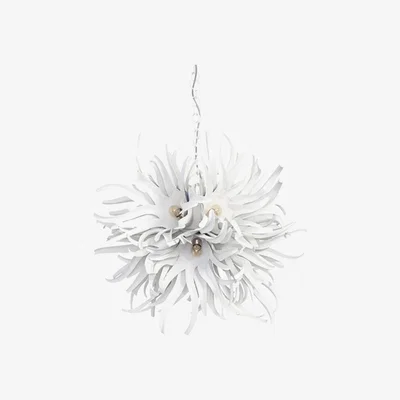 Tobias Oliver Porta Romana I Small Urchin Chandelier Flint White