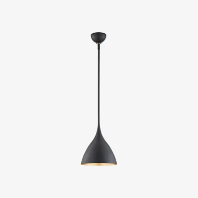 Tobias Oliver AERIN | Agnes Pendant Light Medium | Matt Black / Gild
