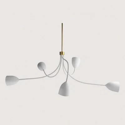 Tobias Oliver Porta Romana | Tulip Ceiling Light | Plaster White