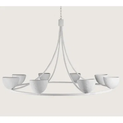 Tobias Oliver Porta Romana | Compton Chandelier | Plaster White