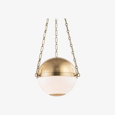 Tobias Oliver Hudson Valley I Sphere No 2 Pendant I Small I Aged Bronze