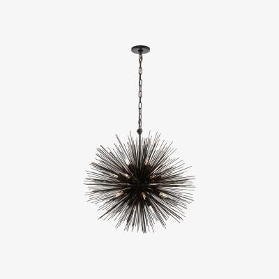 Tobias Oliver Kelly Wearstler | Strada Round Pendant Medium | Aged Iron