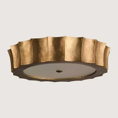Tobias Oliver Porta Romana | Scalloped Bulkhead | French Brass