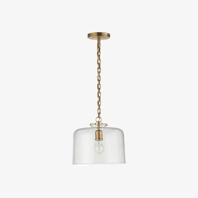 Tobias Oliver Visual Comfort | Katie Dome Pendant | Antique Brass