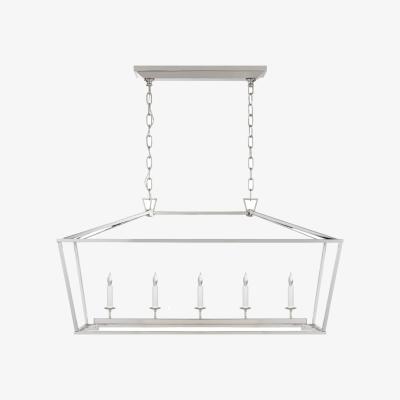 Tobias Oliver Visual Comfort | Darlana Medium Linear Lantern | Polished Nickel