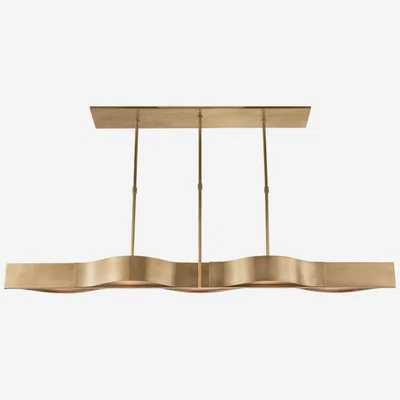 Tobias Oliver Kelly Wearstler | Avant Linear Pendant Light | Antique Burnished Brass