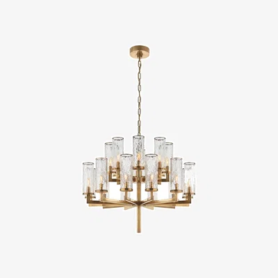 Tobias Oliver Kelly Wearstler | Liaison 2 Tier Chandelier | Antique Brass