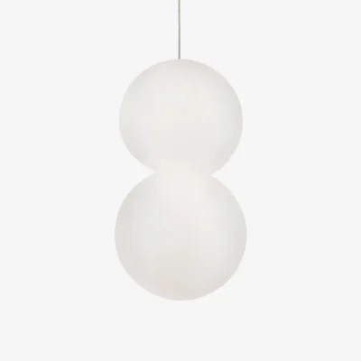 Westwing Small Glass and Concrete Pendant Lamp Zero