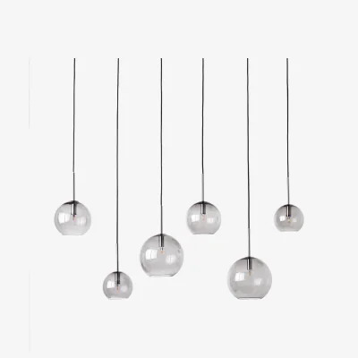 Westwing Large Glass Ball Pendant Lamp Raquel