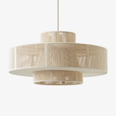 Westwing Large Linen Thread Pendant Light Lace