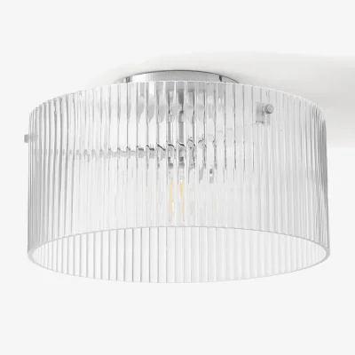 Westwing Ribbed Glass Ceiling Lamp Emmi