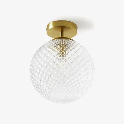 Westwing Small Glass Ceiling Lamp Lorna
