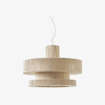 Westwing Large Linen Thread Pendant Lamp Lace