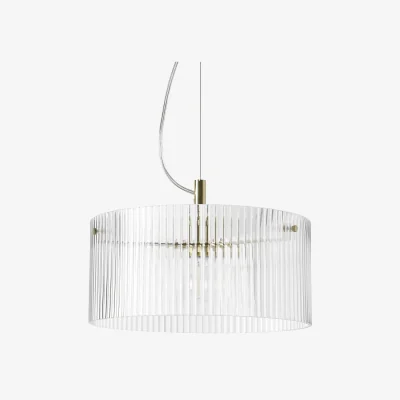 Westwing Ribbed Glass Pendant Lamp Emmi