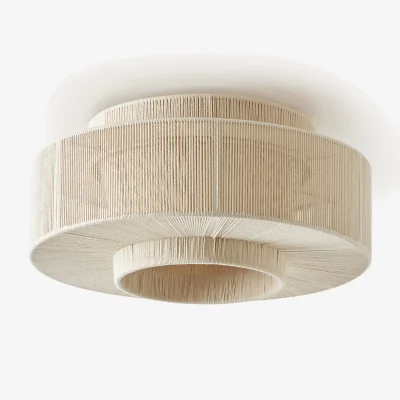 Westwing Linen Thread Flushmount Lace