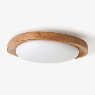 Westwing Ceiling Lamp Matthew with Ash Wood Frame