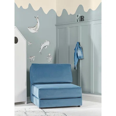 Cox and Cox Single Hideaway Bed - Soft Blue
