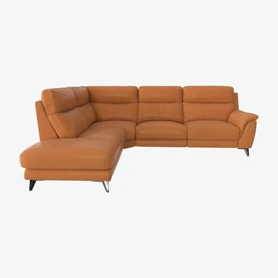 Furniture Village Contempo Chaise End Leather Sofa