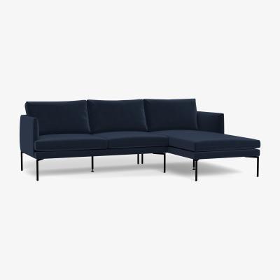 Heal's Heal's Matera Corner Chaise Sofa Right Hand Facing Daino leather Parchment - Heal's UK Furniture