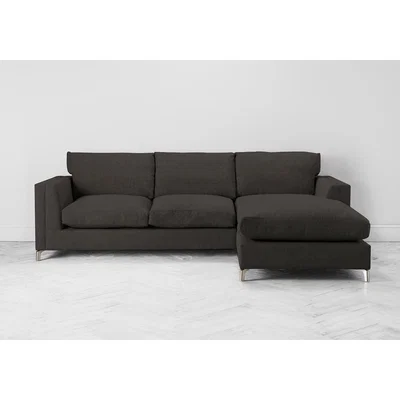 Perch and Parrow Chris Right Hand Chaise Sofa in Mocha