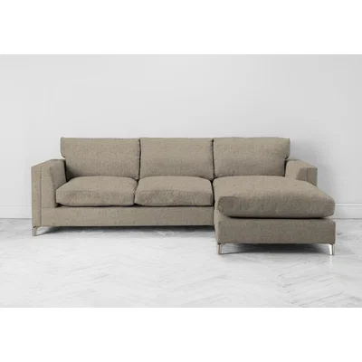 Perch and Parrow Chris Right Hand Chaise Sofa in Welsh Flint
