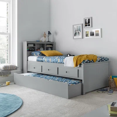 The Range Venus Grey Guest Bed With Drawers - Grey / Guest Bed and Pocket Mattress / With Drawers