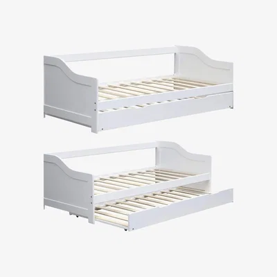 The Range Solid Wood Day Guest Bed With Underbed Trundle  - No Mattresses