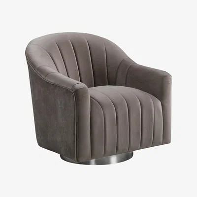 The Range Tiffany Swivel Lounge Chaise Chair - Cappuccino