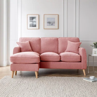 The Range The Sophia Left Hand Chaise - Plum