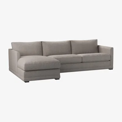 Sofa.com Aissa Large LHF Chaise Sofa in Serene Vermeer Linen - sofa.com