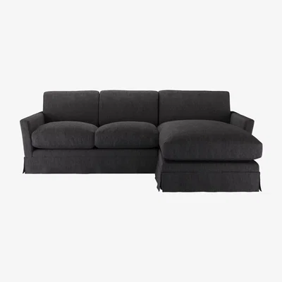 Sofa.com Otto Medium RHF Chaise Sofa in Cadet Soft Chenille - sofa.com