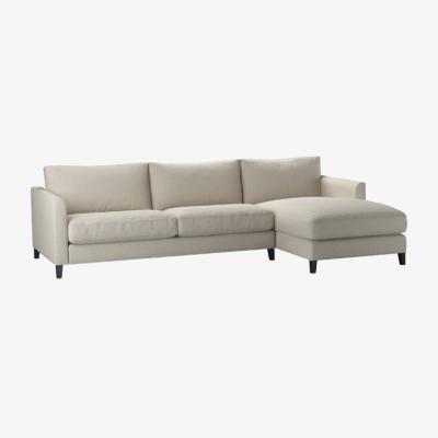 Sofa.com Izzy Large RHF Chaise Sofa in Canvas Pure Belgian Linen - sofa.com