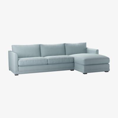 Sofa.com Aissa Large RHF Chaise Sofa in Exhale Vermeer Linen - sofa.com