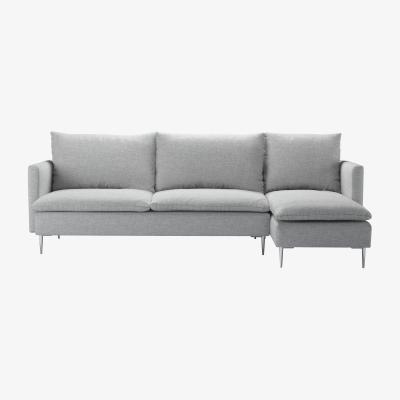 Sofa.com Emerson Large RHF Chaise Sofa in Frost Highland Tweed - sofa.com