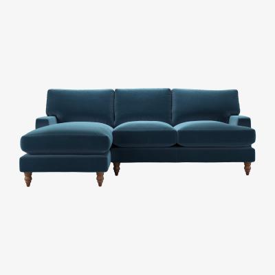 Sofa.com Nearly New Isla Medium LHF Chaise Sofa in Seaweed Smart Cotton - sofa.com