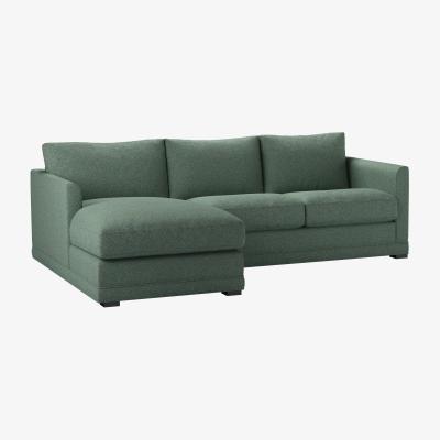 Sofa.com Aissa Small LHF Chaise Storage Sofa in Peacock Plush Tweed Boucle - sofa.com
